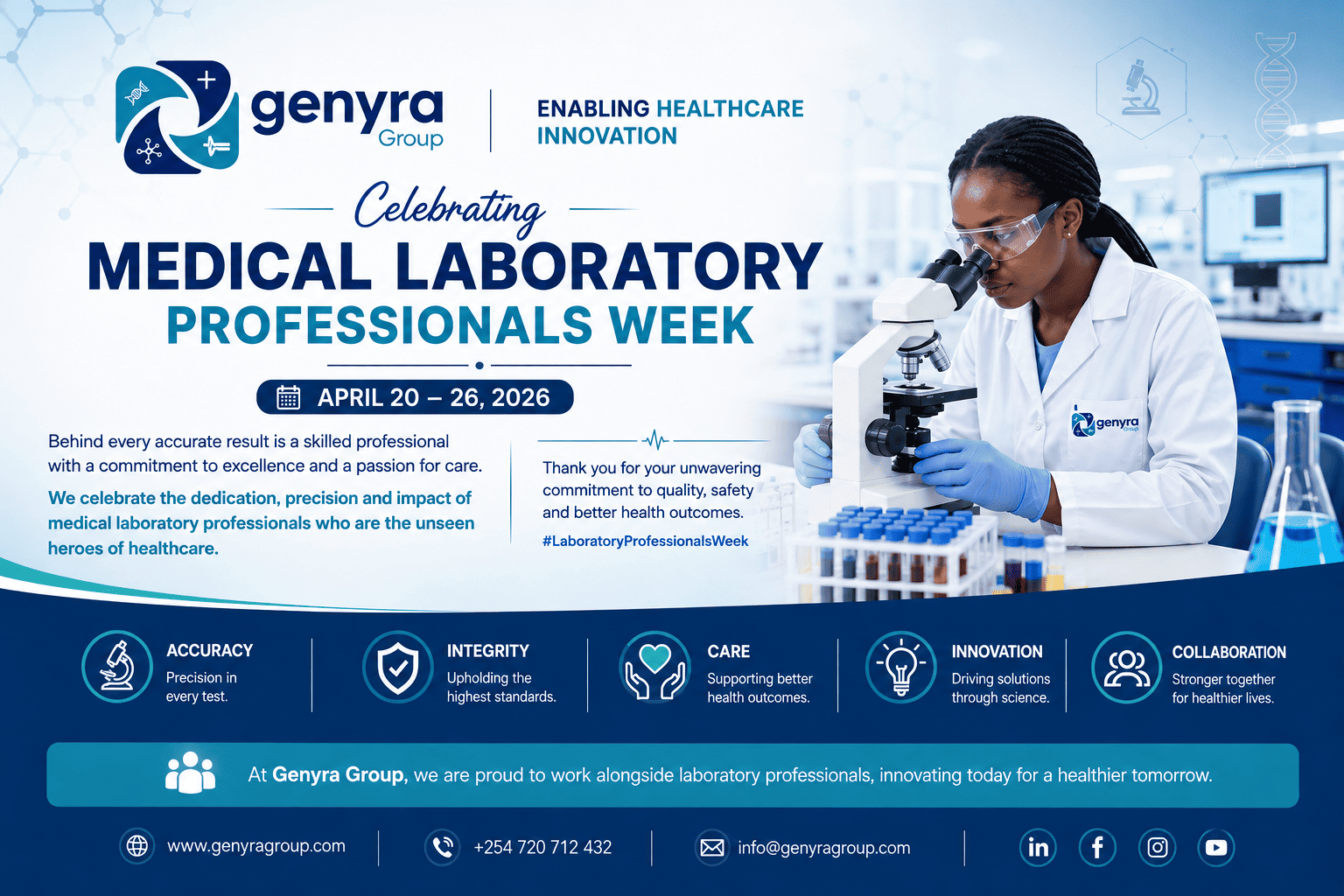 Genyra Group Celebrates Medical Laboratory Professionals Week 2026